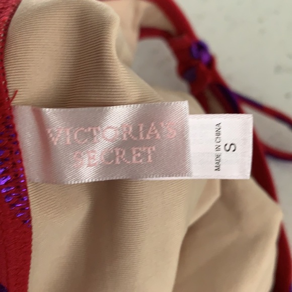 NWOT VICTORIA’S SECRET Red And Purple Metallic Polka Dot Bikini - Picture 11 of 14